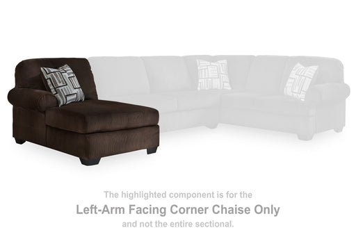 Kimlee - LAF Corner Chaise - Chocolate Signature Design by Ashley®