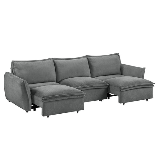 Eaden - Power Sofa With Sleeper - Gray Chenille ACME