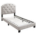 Button Tufted Bed With Nailhead Trim Home Essentials