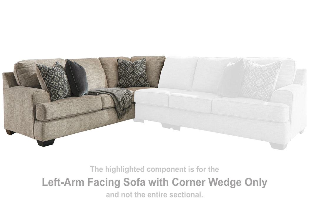 Bovarian - LAF Sofa w/Corner Wedge - Stone Signature Design by Ashley®