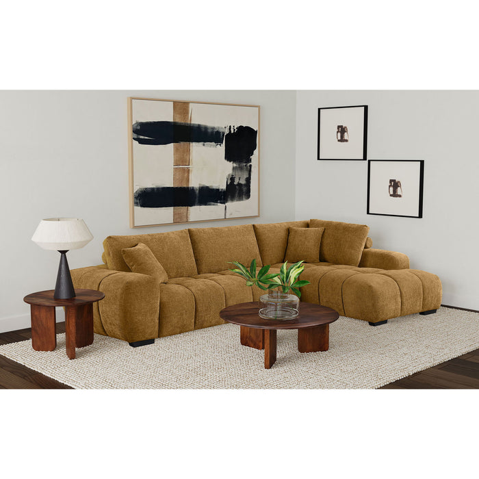Florence - Upholstered L Shaped Sectional Sofa - Amber