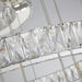 Michael Amini Lighting - Enterprise Modern Rectangular Crystal Chandelier - Chrome Michael Amini