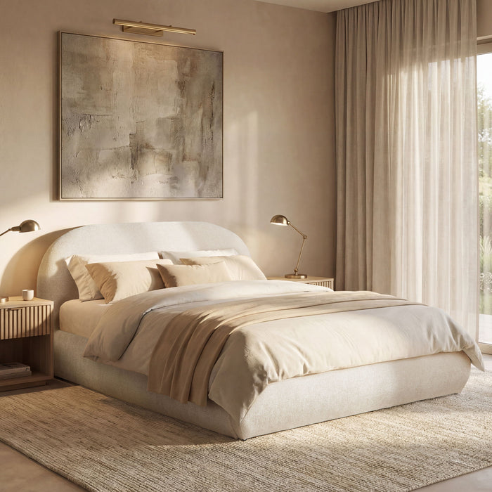 Archie Puffy Grounded - Upholstered Platform Bed Jennifer Taylor Home