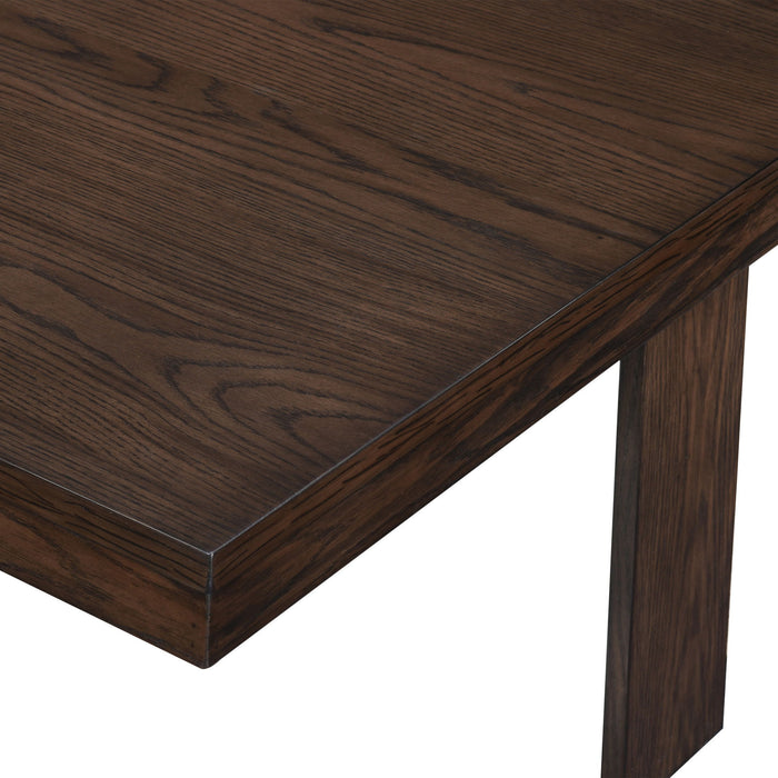 Paxton - 5 Piece Living Room Set (Storage Coffee Table With 4 Tuck-In Ottomans) - Dark Brown