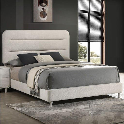 Upholstered Panel Bed, Sleek Lines Home Essentials