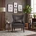 Leisure Chair With Curved Backrest Home Essentials