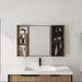 41.6" Wall Mounted Bathroom Cabinet With Soft Close Door, Storage Cabinet Featuring - Imitative Oak Home Essentials