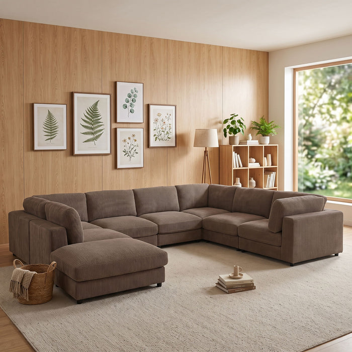 Upholstered Modular Sectional & Custom Configuration Home Essentials