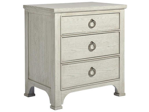 Escape - Nightstand - Pearl Silver Coastal Living