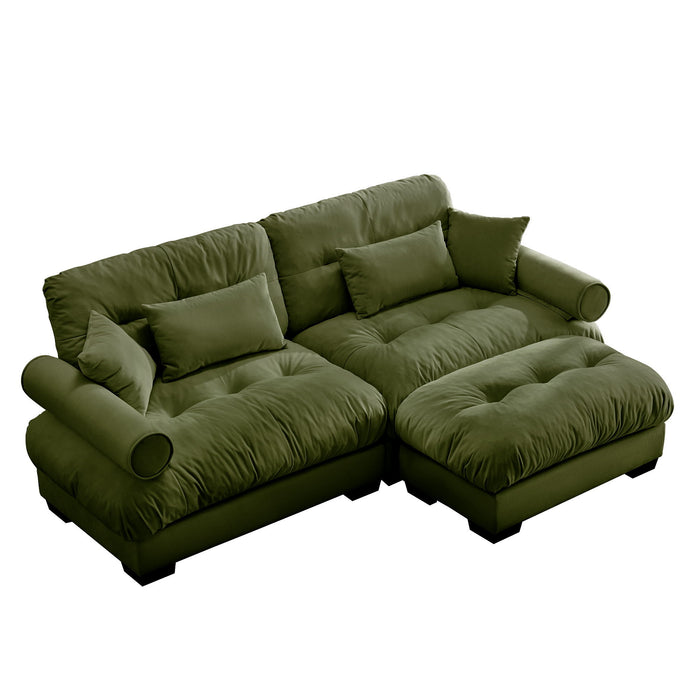 Super Comfort Oversized Modular Sectional Sofa With Movable Ottoman Home Essentials