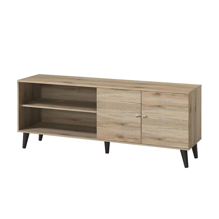 Amidon - TV Stand, With 2 Storage Shelves And 1 Cabinet US Pride