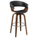 Swivel Bar Stool Elegant Design With Upholstery - Walnut Furniture Max