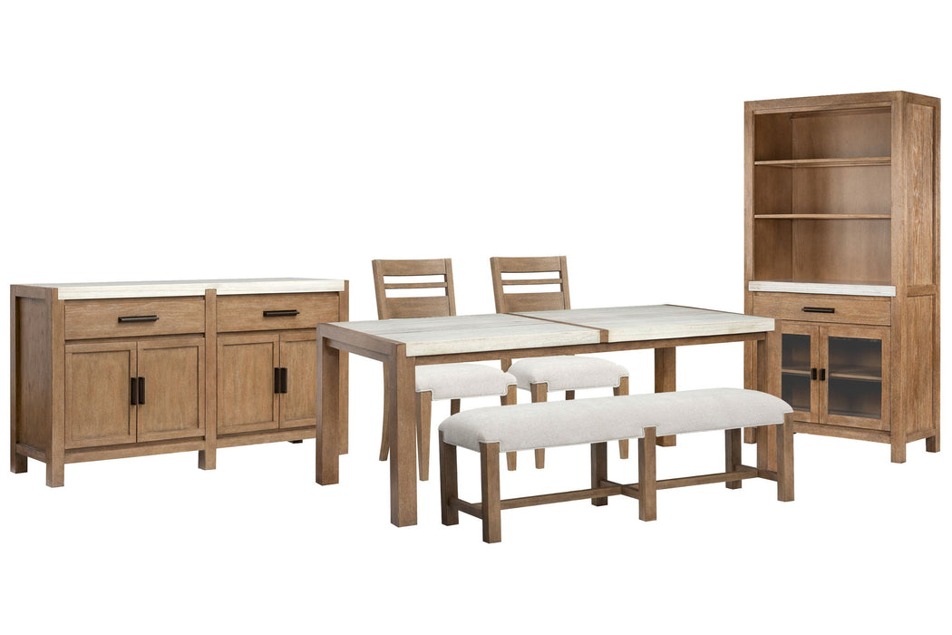 Plum Creek - 6 Piece Rectangular Dining Table Set Magnussen Furniture