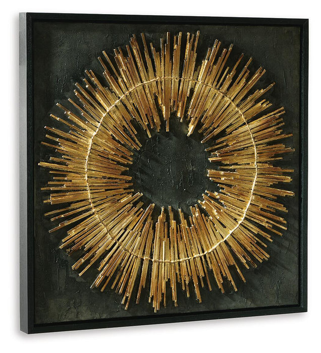 Buddins - Wall Art - Black / Gold Finish Signature Design by Ashley®
