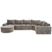 Modular Cloud Sectional Sofa Set, U-Shaped Upholstered Couch With Deep Seat Noble House