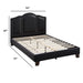 Full Size Bed With Unique Headboard - Black Home Essentials