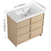 Freestanding Bathroom Vanity With Sink & 2 Soft Close Cabinet Doors Home Essentials