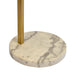 Oasis - Long Arm Gold Adjustable Floor Lamp With Round Marble Base - Gold / White Marble Ashcroft Furniture