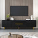 TV Stand For TVs, Media Console With 4 Spacious Cabinets For Living Room Hearth and Haven