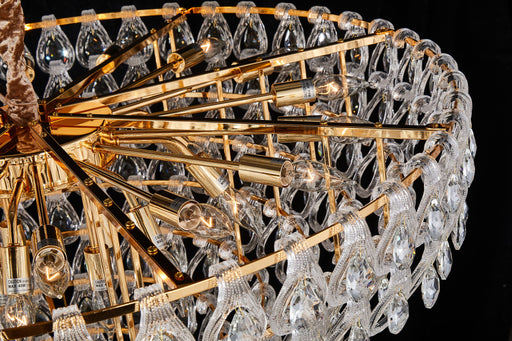 Michael Amini Lighting - Gala 28-Light Round LED Chandelier - Gold Michael Amini