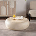 Round Coffee Table With Smooth Texture For Living Room - Light Beige Home Essentials