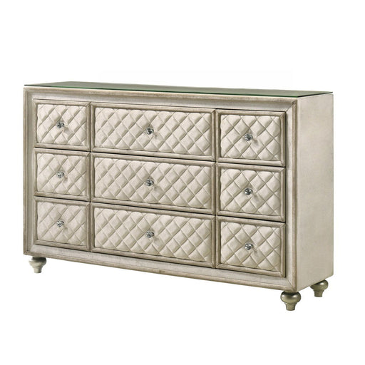 Lucienne - Dresser - Beige Velvet ACME