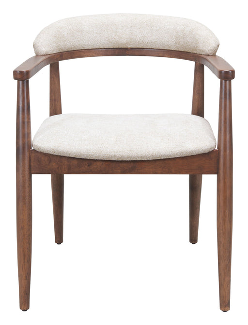 Goka - Dining Chair - Beige / Walnut Zuo Modern
