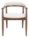Goka - Dining Chair - Beige / Walnut Zuo Modern