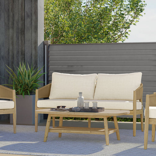 Bayshore - Outdoor Coffee Table - Light Teak Simpli-Home