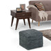 Fredrik - Handcrafted Square Pouf Simpli-Home