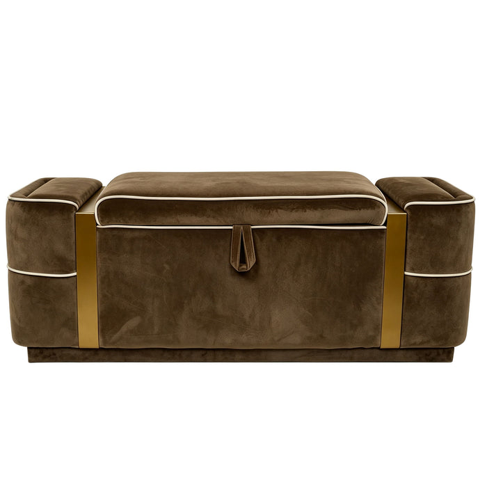 Storage Bench Upholstered Ottoman Bed End Bench With Lift Top Storage Hearth and Haven