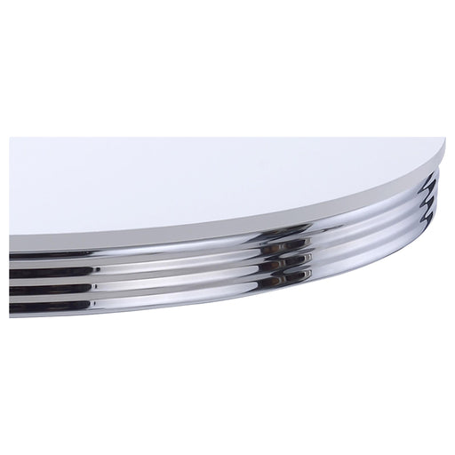 Retro Round Dining Table - White Furniture Max
