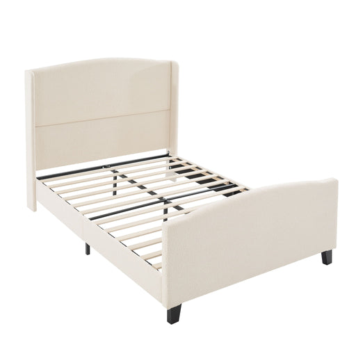 Platform Bed Frame With Tall Headboard And High Footboard Home Essentials