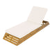 Chaise Lounge Set With Cream 3 Fold Cushion, 3 Position Adjustable Backrest Noble House