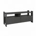 TV Stand For TVs Up To 55" With Open Shelves And 2 Drawers - Carbon Gray Home Essentials