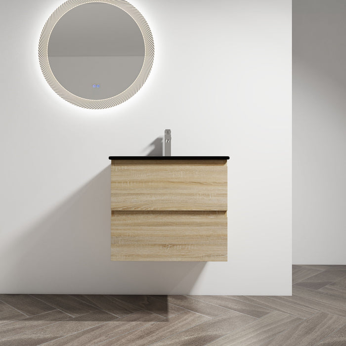 Wall Mounted Bathroom Vanity With Sink, 2 Soft Close Drawers Home Essentials