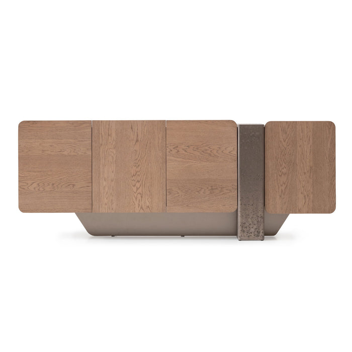 Bristol Point - Console Table - Saddle Brown Michael Amini