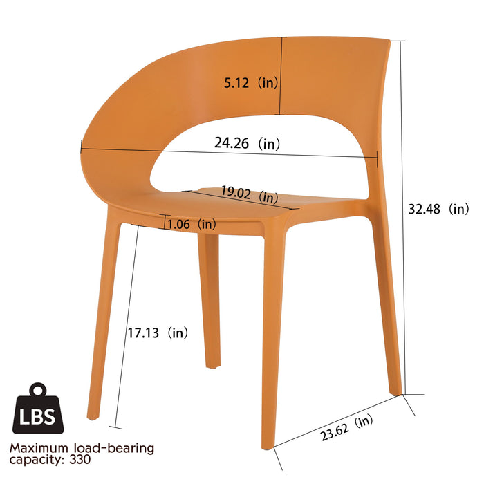 4 Piece Set Of Modern Designed Single Chairs With Long Table Home Essentials