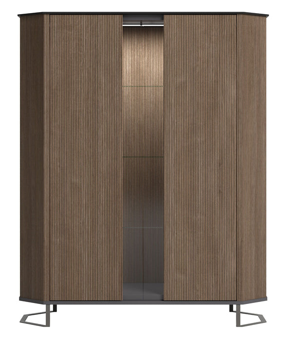 Hexagon - 2 Door Cabinet - Dark Brown Status Italy