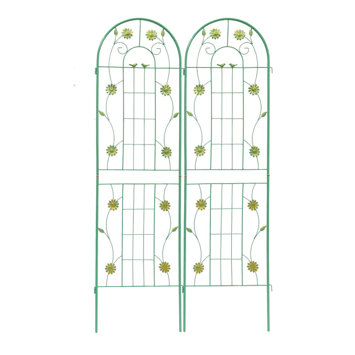 Metal Garden Trellis Rustproof Trellis For Climbing Plant Outdoor Flower Support Daily Nest