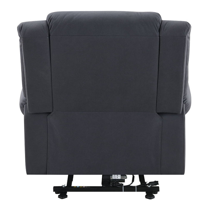Domana - Power Recliner With Lift & Heating & Massage - Dark Blue Fabric ACME