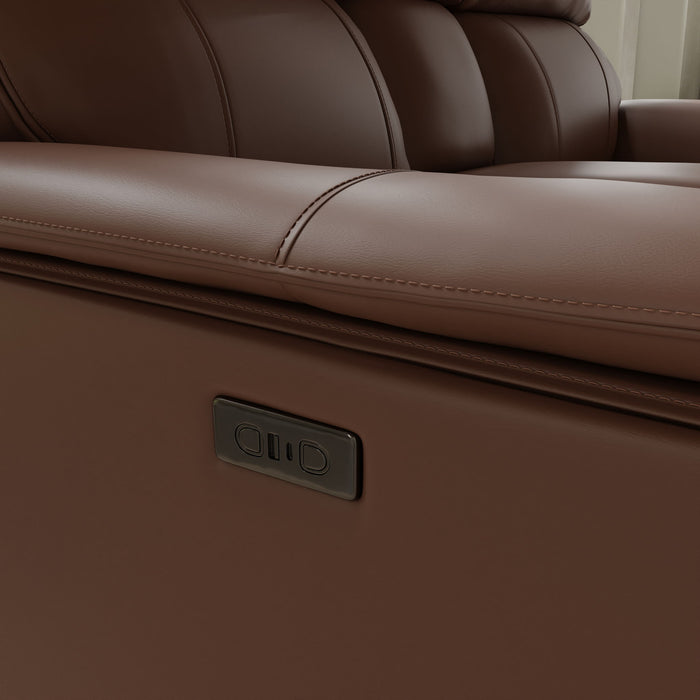 Oslo - Dual Power Reclining Loveseat With Console Home Essentials