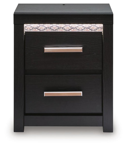 Brizmore - Two Drawer Night Stand - Black Signature Design by Ashley®