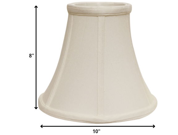 Premium Bell Monay Shantung Lampshade - White