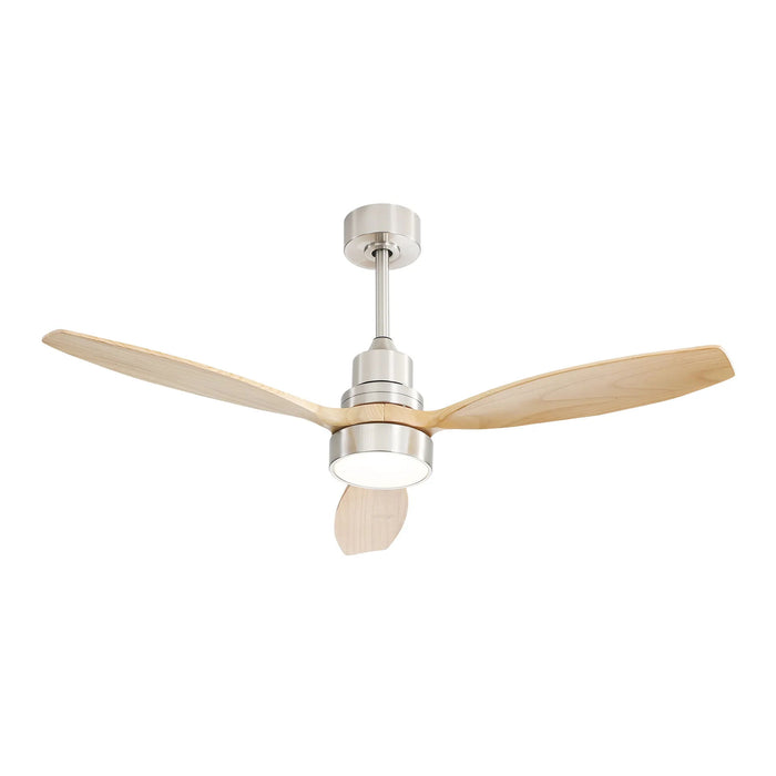 52" Integrated LED Ceiling Fan With Remote Control And Blades For Living Room Daily Nest