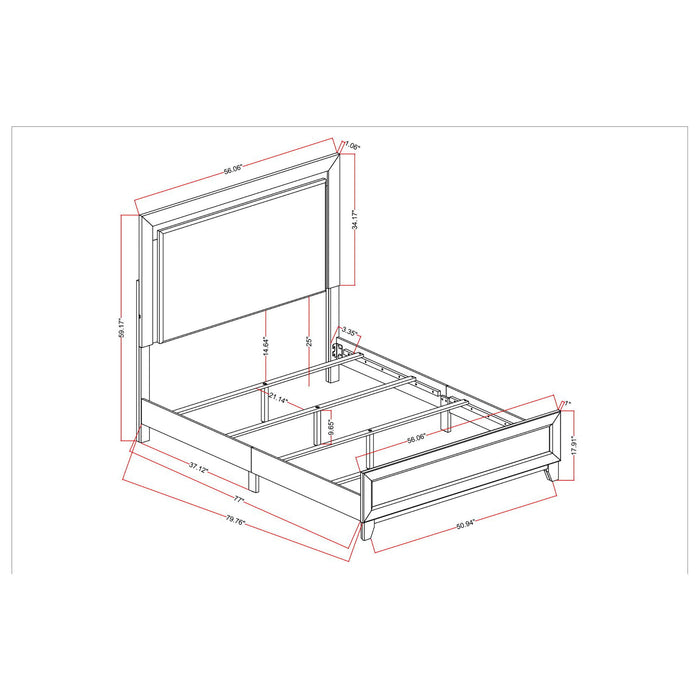 Harry - Bed With LED Global Furniture USA