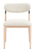 Equinox - Armless Dining Chair (Set of 2) - Oyster Gray / Natural Zuo Modern