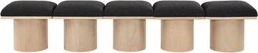 Pavilion - 5 Piece Modular Bench With Natural Base Meridian Furniture