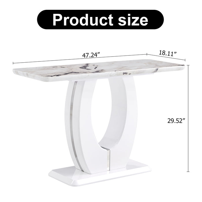 Modern Minimalist Rectangular Counter Bar Table
