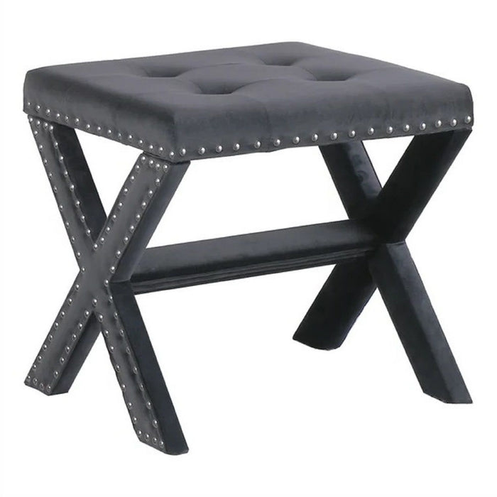 Upholstered Accent Bench With Nailhead Trim